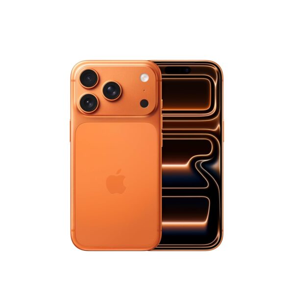 iPhone 17 Pro 256 GB: 15.93 cm (6.3″) Display with Promotion up to 120Hz, A19 Pro Chip, Breakthrough Battery Life, Pro Fusion Camera System with Center Stage Front Camera; Cosmic Orange